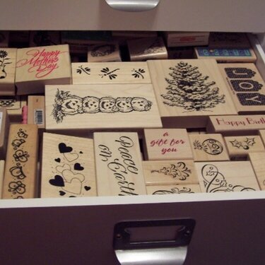 Rubberstamp drawer