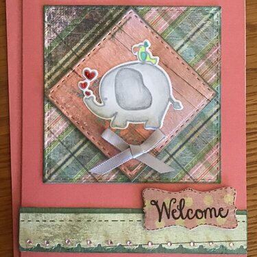 Welcome Sweet Little One Card Front
