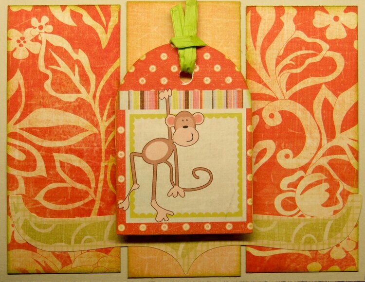 Monkey - Baby Card