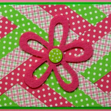 Pink Washi Tape Card