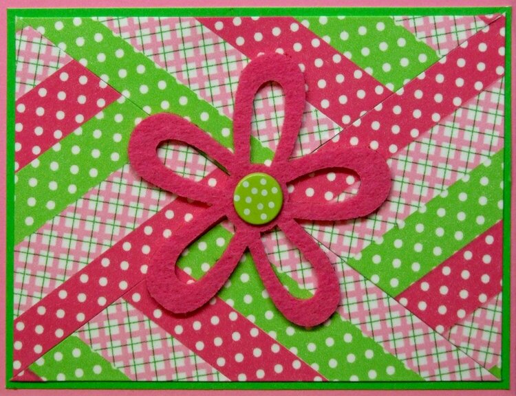 Pink Washi Tape Card