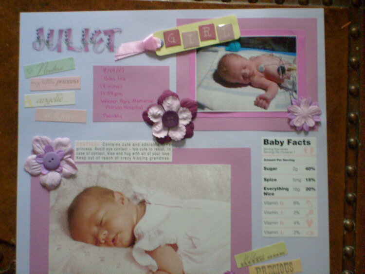 Juliet&#039;s Baby Page