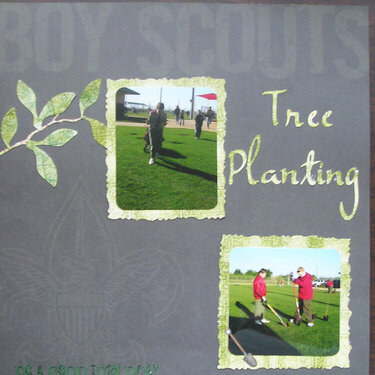 Boy Scouts Tree Planting