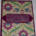 Vintage Purple Flower Pattern