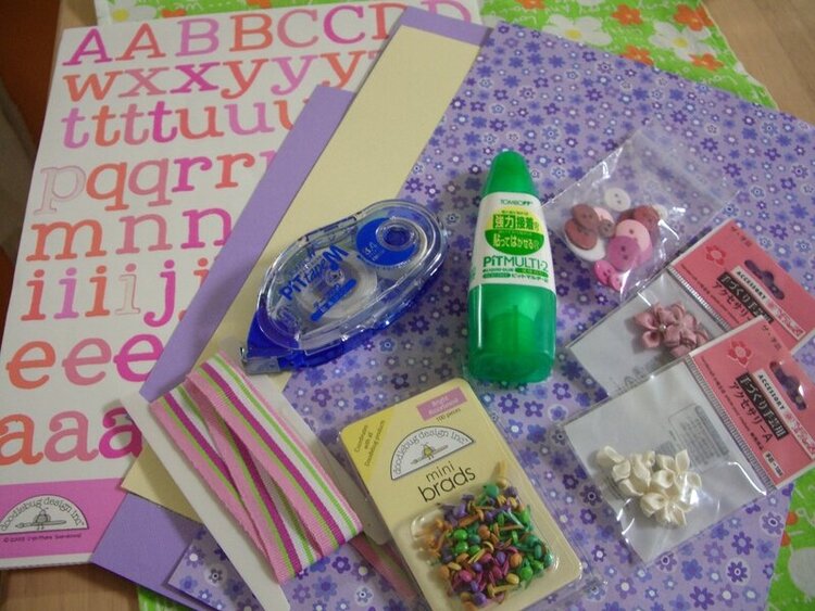 My very first Scrapbook Supplies