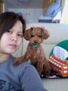 fresh pics of Me and Lucky taken from my cellphone