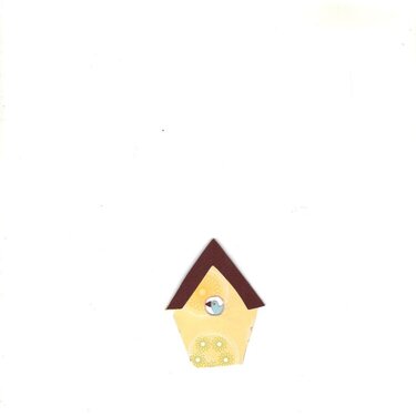 mini Bird house  card