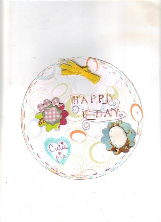 happy birthday circle card