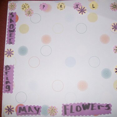 CHALLENGE OF THE DAY   ~ APRIL SHOWERS BRING MAY FLOWERS