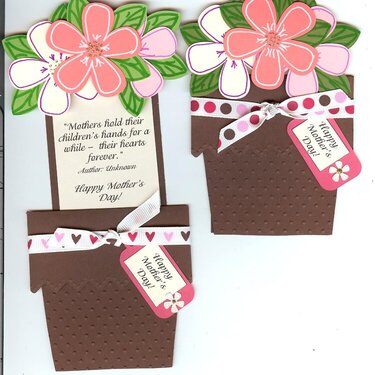 Mother&#039;s Day Flowerpot Pocket Cards