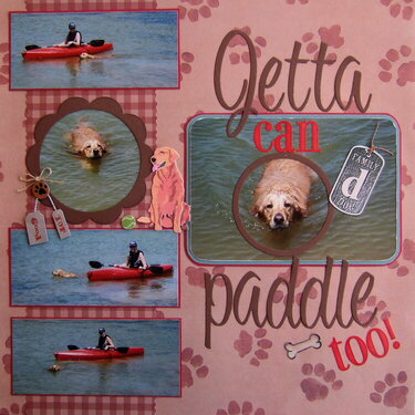 Jetta can paddle too!