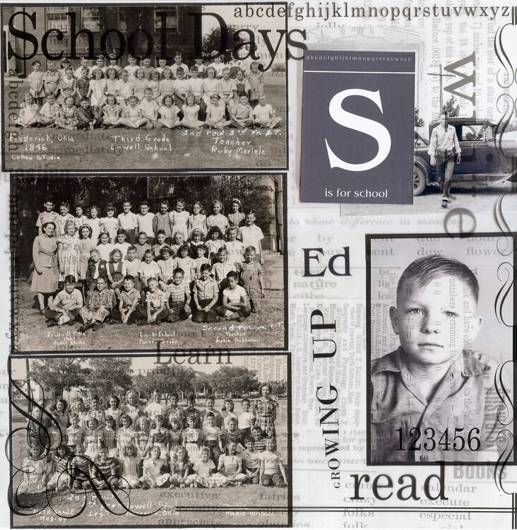 Ed&#039;s school days with overlay