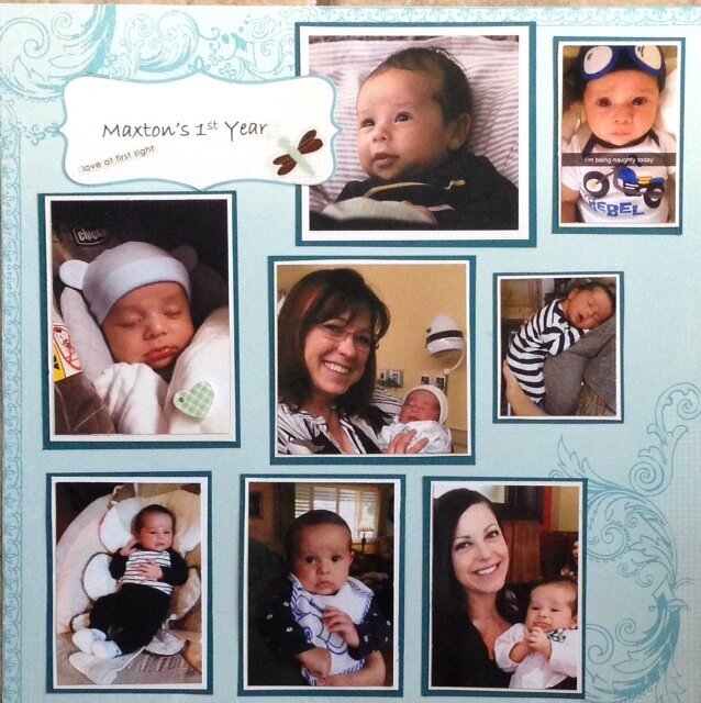 Max&#039;s 1st year collage page 1