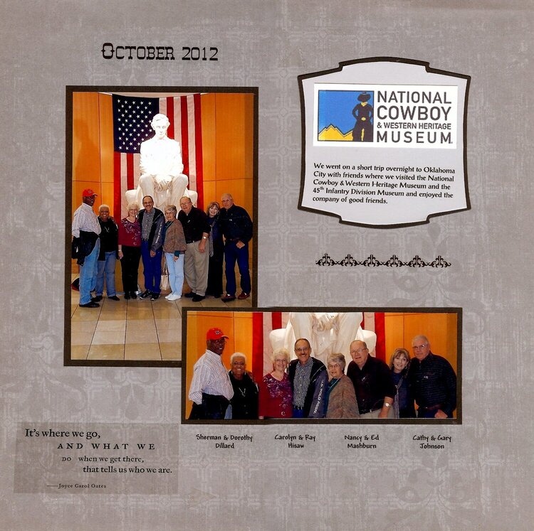 Nat&#039;l Cowboy Museum with friends Oct. 2012