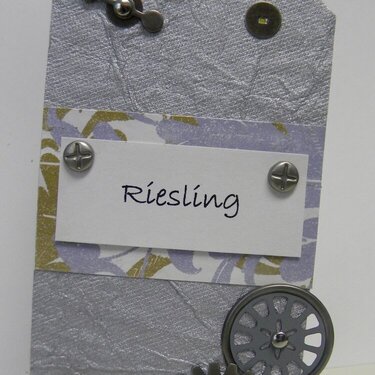 Riesling Gears - Wine Tag