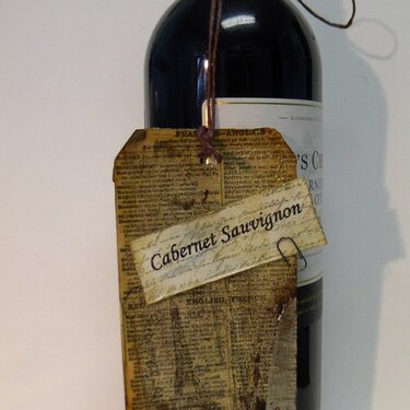 French Cabernet Sauvignon Wine Tag