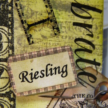 Celebrate Riesling Wine Tag - close up