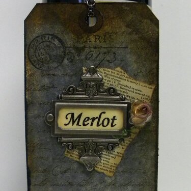 Merlot Wine Tag
