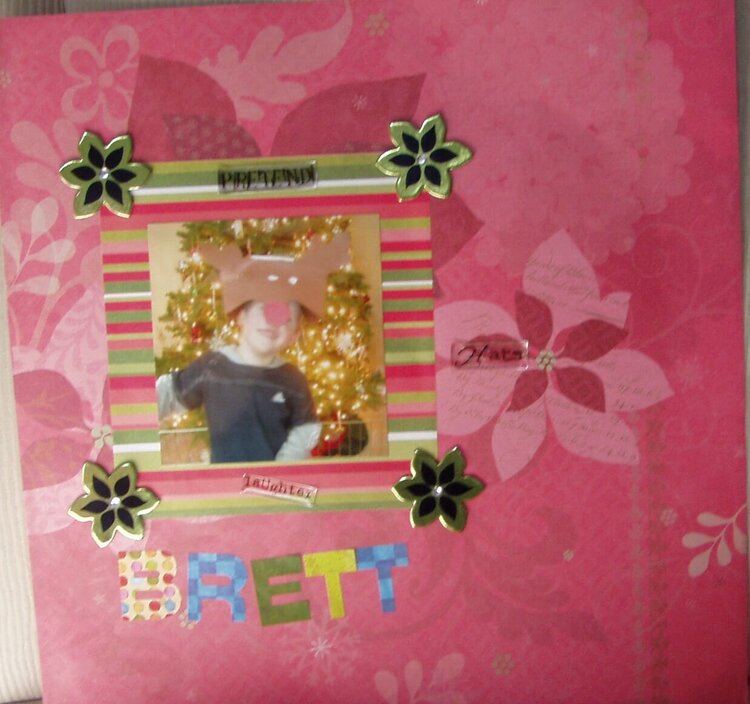 Brett&#039;s First 12 x 12 Scrapbook LO