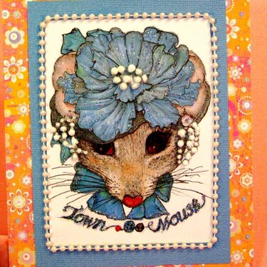 A Card that I made for Joan (scrappy grandma) today