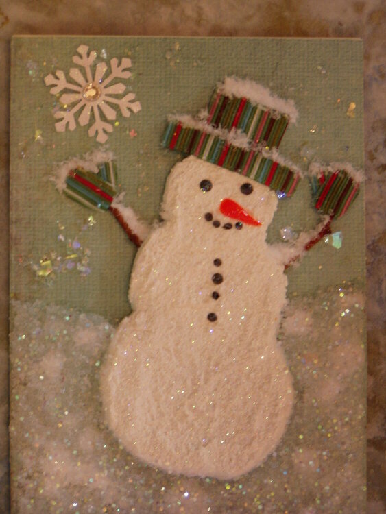 Making Snow Man Cards for my Grandsons