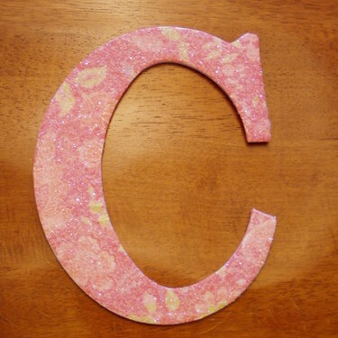 The 12 inch letter &#039;C&#039; for Decorating the Word &#039;Create&#039;