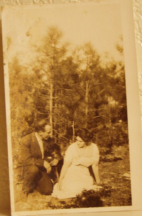 The picture that inspired me to do a LO of my Grandparents