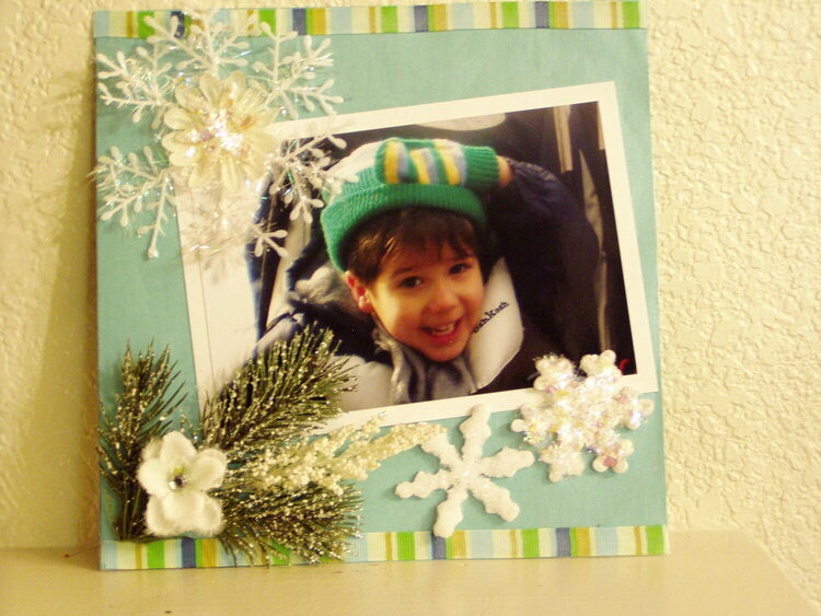 My Precious Grandson, Joseph 3 at Christmas Time when we had the Big Snow!