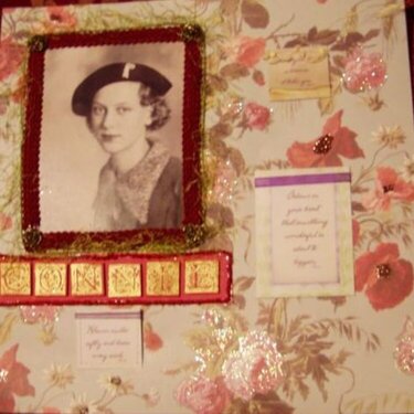 My Mother Second Scrapbook page I ever made..&amp; it shows! LOL!