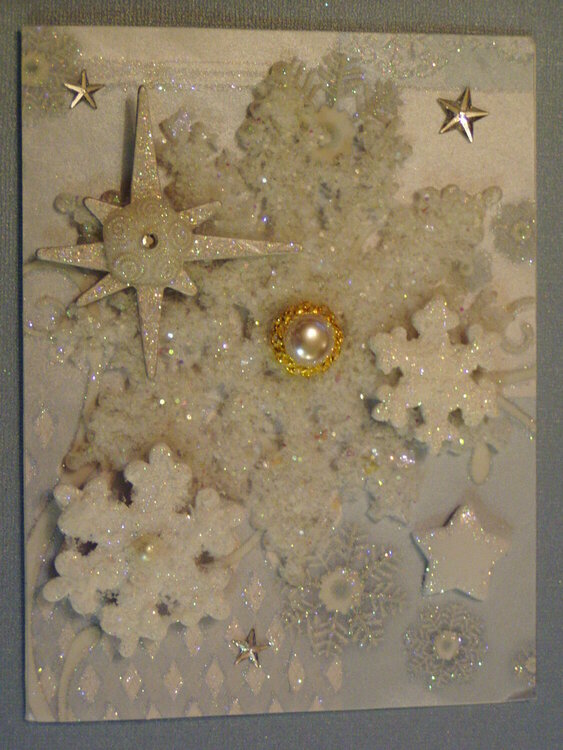My Daughter Stefanie wanted a Snow Flake Card for Christmas