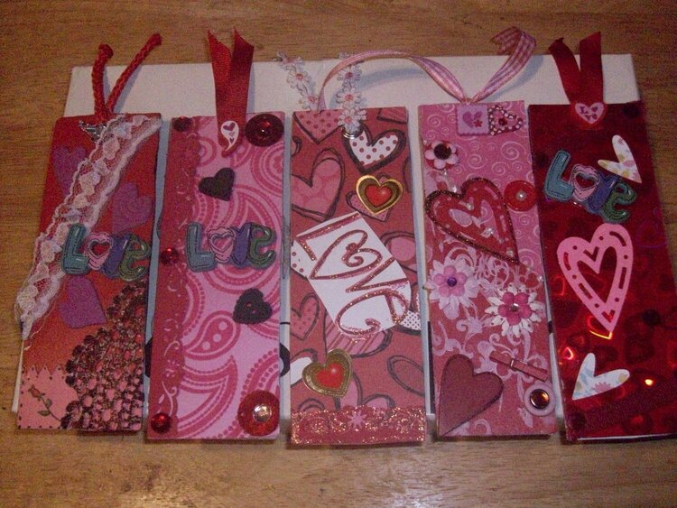 Hearts/ Love Bookmarks