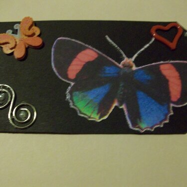 Vintage Butterfly Tag (Large)