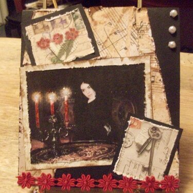 Vintage/Gothic Card #4  (Reserved for my friend, the Brat)