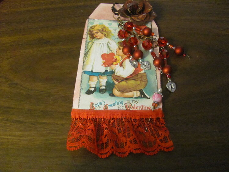 Valentines Tag &amp; Charm #10 for swap
