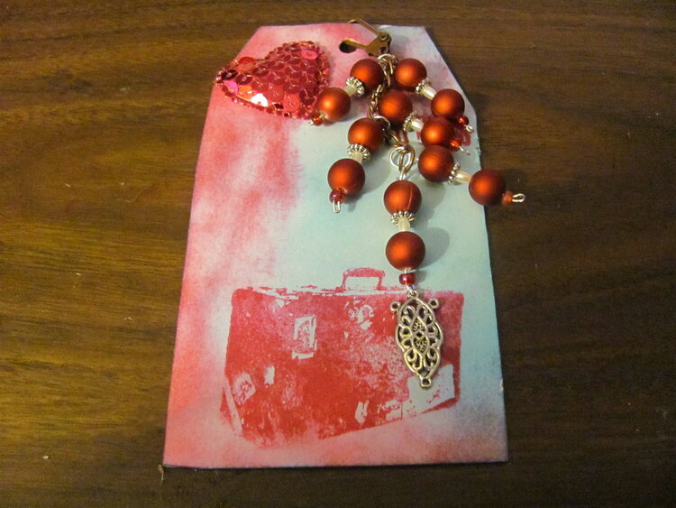 Valentives Day Tag &amp; Charm # 9 for swap.