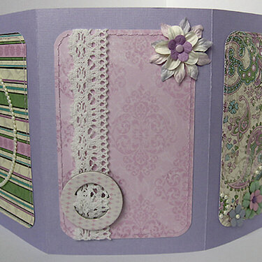 Purple photo frame - front