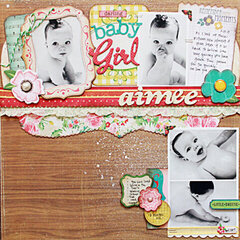 Darling Baby Girl*Crate Paper Emma's Shoppe*Nook March kit