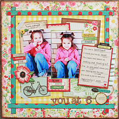 Hailey at 6*My Scrapbook Nook March kit