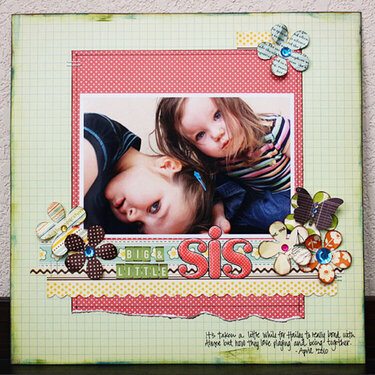 Big and Little Sis* OA Fly a Kite line/May Scrapbook Nook kit