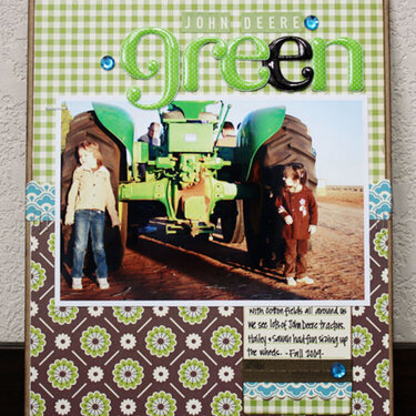 John Deere Green/My Scrapbook Nook May kit