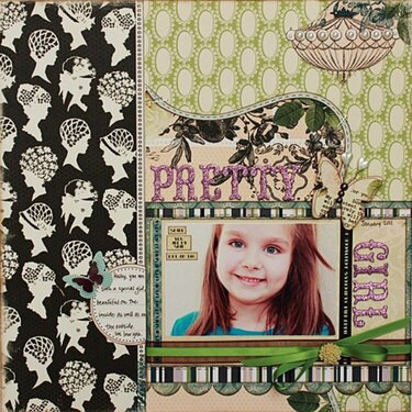 Pretty Girl*Webster's Pages*My Scrapbook Nook Feb.