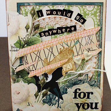 Anywhere for you card*WP*My Scrapbook Nook Feb kit