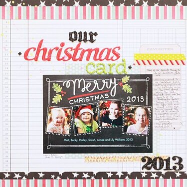 Our Christmas Card 2013 **Pebbles Inc. 