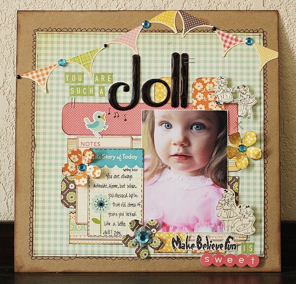 Such a Doll*Scrapbook Nook May kit/OA Fly a Kite