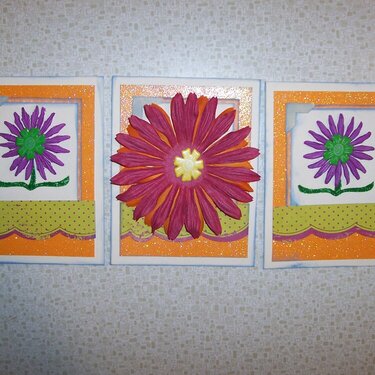 Blank Flower cards