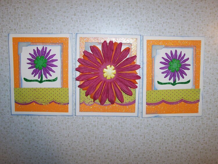 Blank Flower cards