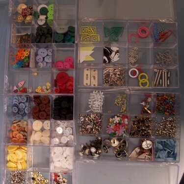 Button &amp; Metal Embellishment Storage