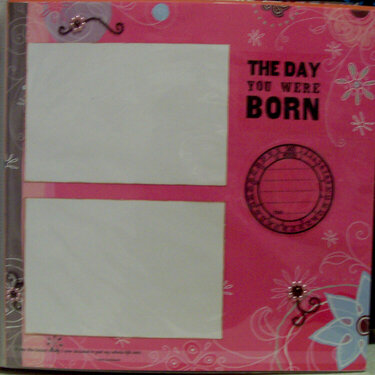 Baby Book - Birth Day - Opening Page