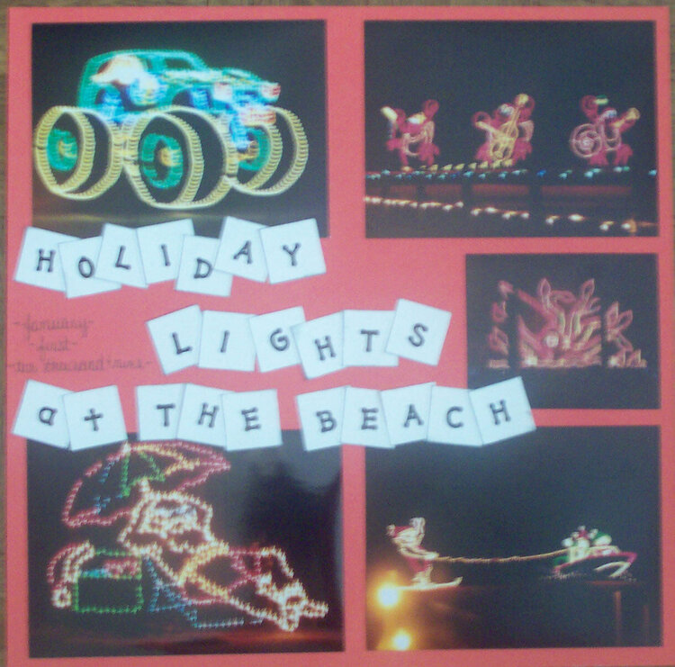 Holiday Lights at the Beach