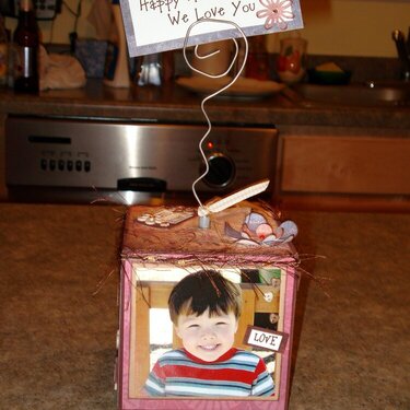 Mother&#039;s Day ~ Photo Cube / Memo Holder